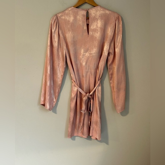 River Island Pink Shimmer Mini Dress - Picture 2 of 6
